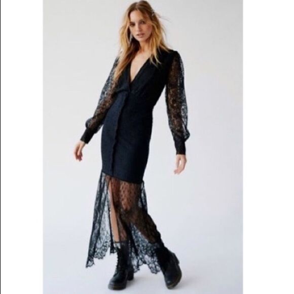 FREE PEOPLE X Night Cap Siena Lace - Picture 1 of 9